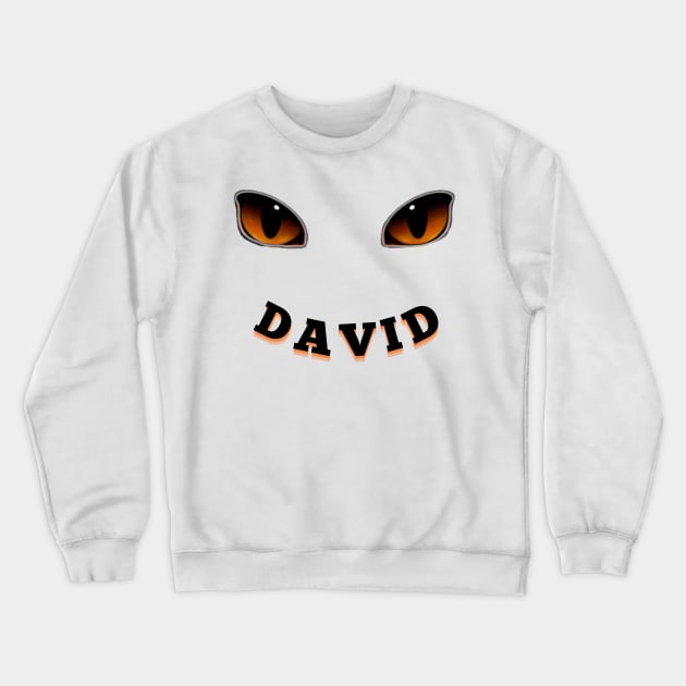 Font Name david HALLOWEEN Crewneck Sweatshirt by rogergren